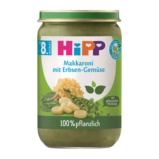 Hipp BIO Makaróny se zeleninou, hráškem a hráškovým proteinem 220 g