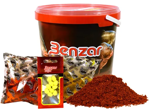 Benzar mix krmítková směs instnt groundbait mix 3 kg + nástrahy - kapr
