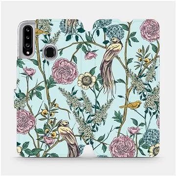 Flipové pouzdro na mobil Samsung Galaxy A20S - MX07S Ptáčci v trní (5903516398775)