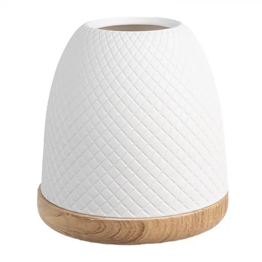 Bílý porcelánový svícen na čajovou svíčku - Ø 9*10 cm  Clayre & Eef