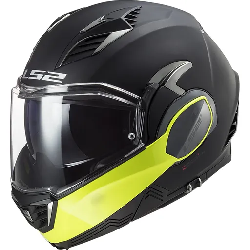 Překlopná moto přilba LS2 FF900 Valiant II Hammer P/J Black H-V Yellow XS (53-54)