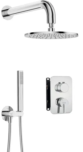 DEANTE Silia chrom, Podomítkový sprchový set, včetně telesa se sprchovou hlavicí BXYY0QSM