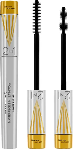 Max Factor Objemová a prodlužující řasenka Masterpiece 2 in 1 Lash Wow (Mascara) 7 ml Midnight Black