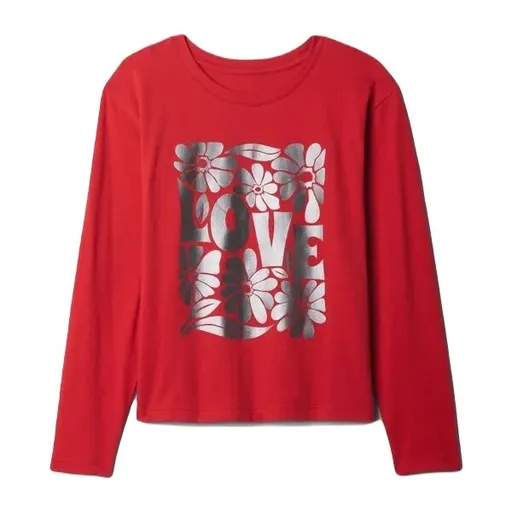 GAP VALUE Dívčí tričko, červená, velikost