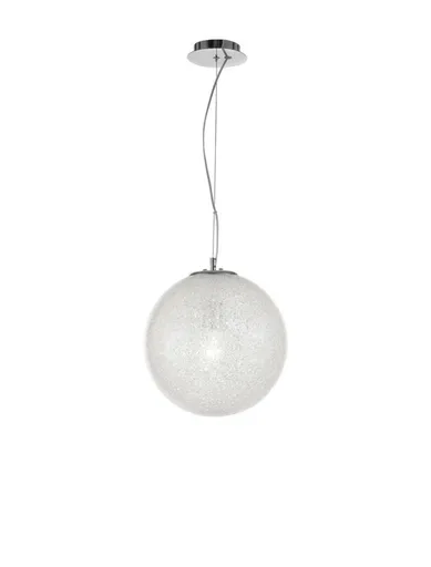 NOVA LUCE závěsné svítidlo FROZEN čiré sklo a akryl uvnitř chromovaný hliník E27 1x12W IP20 bez žárovky 9361741