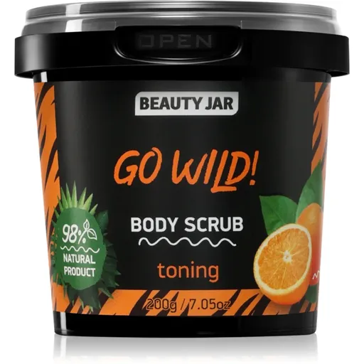 Beauty Jar Go Wild! hydratační tělový peeling s osvěžujícím účinkem 200 g