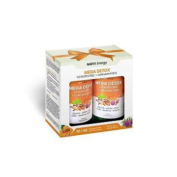 MOVit Dárkové Balení Mega Detox Ostropestřec + Kurkumin FORTE 60+60 kapslí (8594202101174)