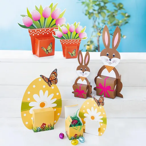 Dárkové krabičky Veselé Velikonoce, sada 6 ks