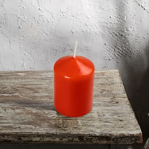 Weltbild Sloupová svíčka, tmavě oranžová