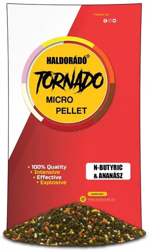 Haldorádó pelety tornado micro pellets 400 g 2 mm - n-butyric ananas