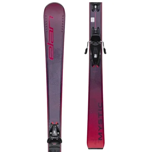 Elan MYSTIC LS + EL9.0 GW Dámské sjezdové lyže, fialová, velikost