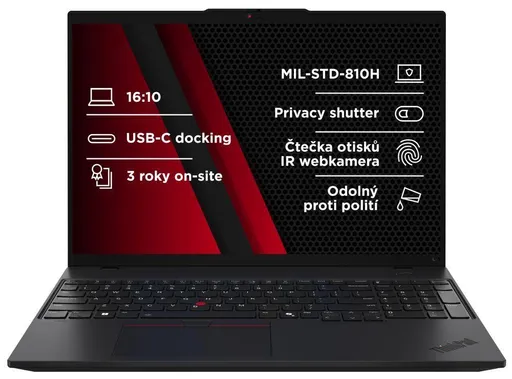 LENOVO NTB ThinkPad L16 AMD G1 - Ryzen7 PRO 7735U, 16" WUXGA, 16GB, 1TBSSD, 5MP+IRcam, W11P