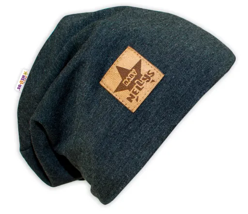 Baby Nellys Bavlněná čepička ® - grafit vel.  104