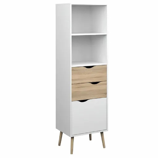 Knihovna OSLO 75382, bílá