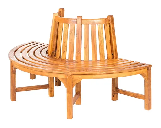 DEOKORK Teaková kruhová lavice AGNES