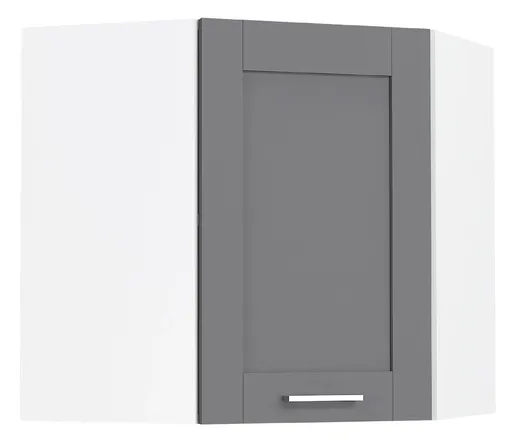 VCM Rohová nástěnná skříňka „Colura“, antracitová