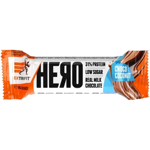 EXTRIFIT HERO PROTEIN BAR 31% 65 g Proteinová tyčinka, , velikost