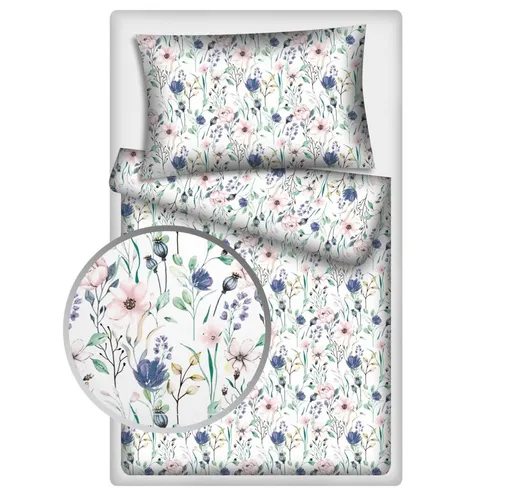 Polášek Bavlněné povlečení ROZKVETLÁ LOUKA - 140 x 200 cm / 70 x 90 cm