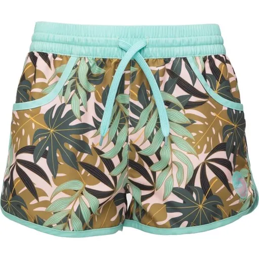 AQUOS ODA Dívčí koupací šortky, tyrkysová, velikost 128-134