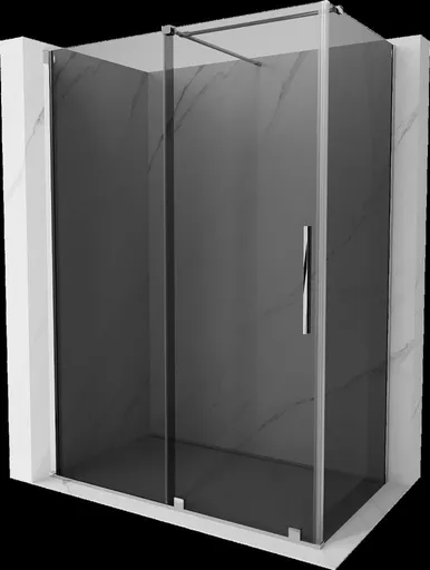 MEXEN/S Velar sprchový kout, posuvné dveře 160 x 70, grafit, chrom 871-160-070-41-01