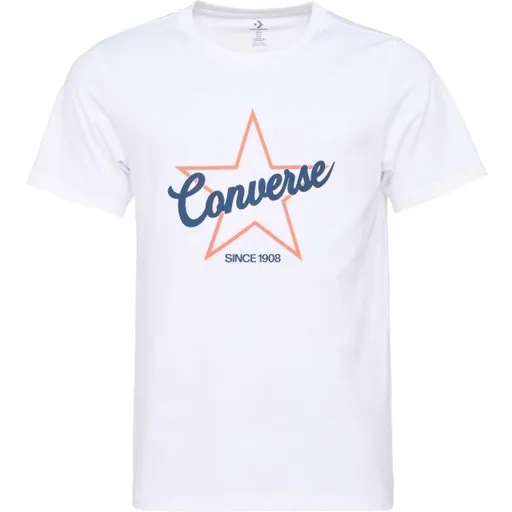 Converse STAR OUTLINE TEE Pánské tričko, bílá, velikost