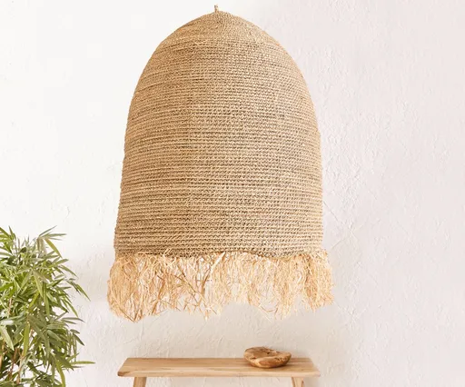 Stínidlo Kubu-Kubu 100x120 cm přírodní z vodního hyacintu