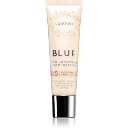 Lumene Blur 16h Longwear dlouhotrvající make-up SPF 15 odstín 0,5 Fair Nude (Neutral) 30 ml