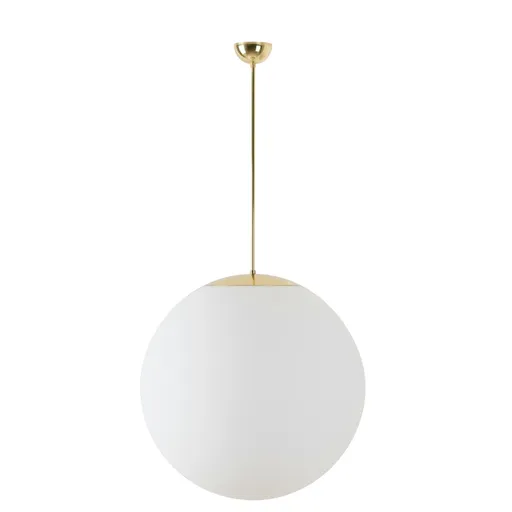 OSMONT ADR60706 ADRIA P5 závěsné skleněné svítidlo mosaz leštěná / bílá IP40 4000 K 48W LED