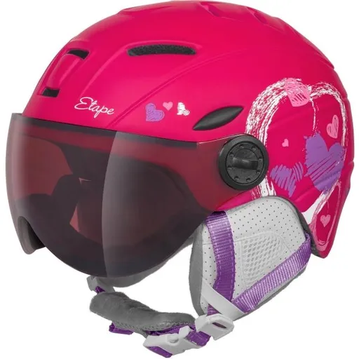 Etape RIDER PRO LIGHT Dětská lyžařská přilba, růžová, velikost (53 - 55)