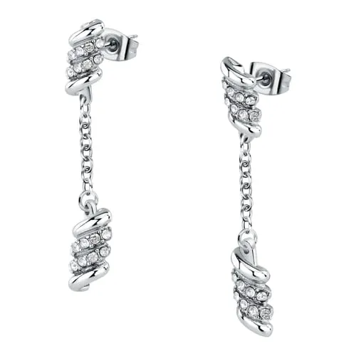 Morellato Elegantní náušnice s čirými krystaly Torchon SAWZ09