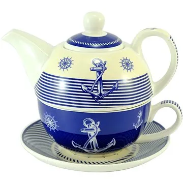 HOME ELEMENTS Čajová sada pro jednoho, námořnická (8595556444566)
