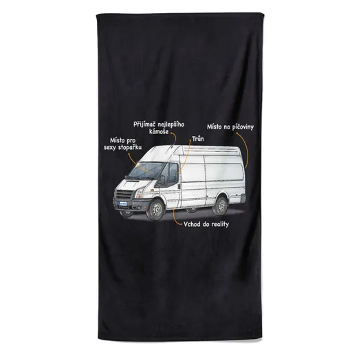 Osuška Anatomie dodávky (Velikost osušky: 70x140cm)