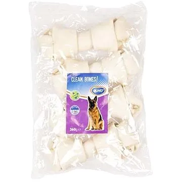 Duvo+ Bones! Vázané buvolí kosti bílé 17cm 4ks (5413382012458)