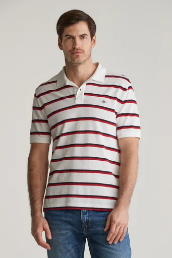 POLOKOŠILE GANT STRIPED SS POLO EGGSHELL