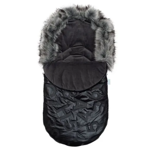 NEW BABY FUSAK Fusak s kožíškem, černá, velikost