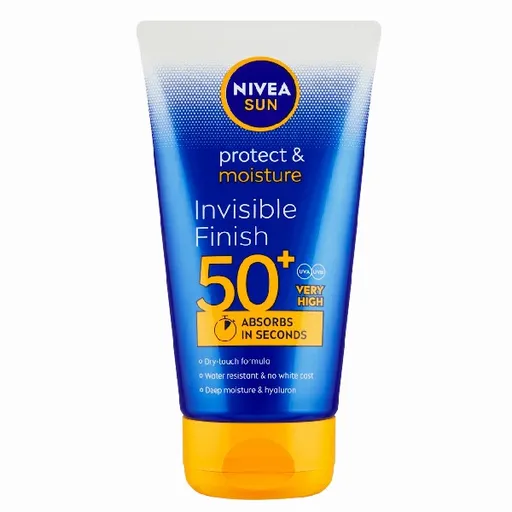 Nivea Mléko na opalování Invisible Finish SPF 50+ Sun (Protect & Moisture Sun Milk) 150 ml