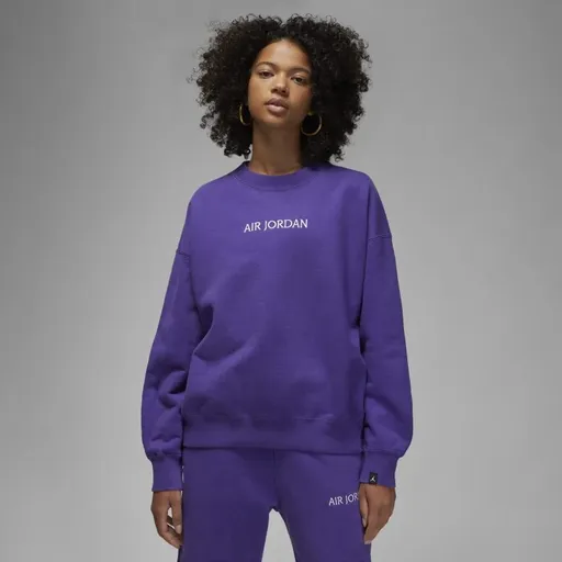 Jordan wmns wordmark fleece crew xl