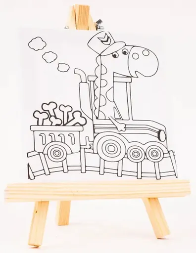 Plátno s předlohou - Žirafa