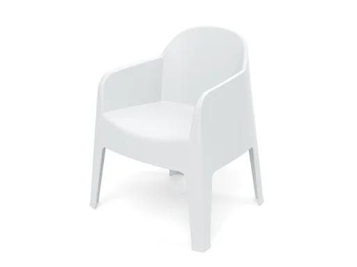 Židle zahradní MILANE 680x600x805mm - bílá