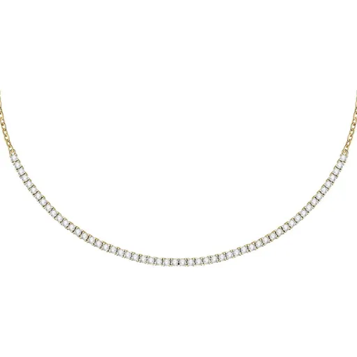 Morellato Luxusní pozlacený náhrdelník s čirými zirkony Scintille SAQF24