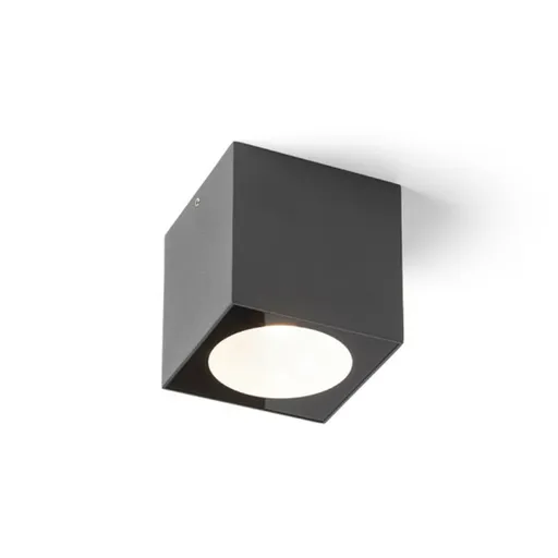 RED - DESIGN RENDL RENDL SENZA SQ stropní antracitová čiré sklo 230V LED 6W IP65 3000K R13625