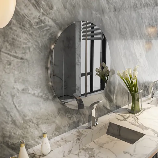 Zrcadlo Oneas - Dark Grey, Silver