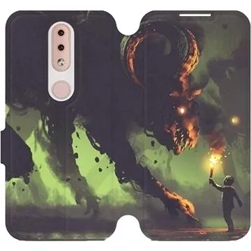 Flipové pouzdro na mobil Nokia 4.2 - VA08P Příšera a kluk s pochodní (5903226892327)