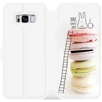 Flipové pouzdro na mobil Samsung Galaxy S8 - M090P Makronky - have a nice day (5903226060528)