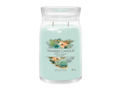 Yankee Candle Aromatická svíčka Signature sklo velké Aloe & Agave 567 g