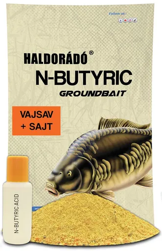 Haldorádó Vnadící směs N-Butyric Groundbait 800g + 50ml Aroma - Kyselina máslová/Sýr,Haldorádó Vnadící směs N-Butyric Groundbait 800g + 50ml Aroma - K
