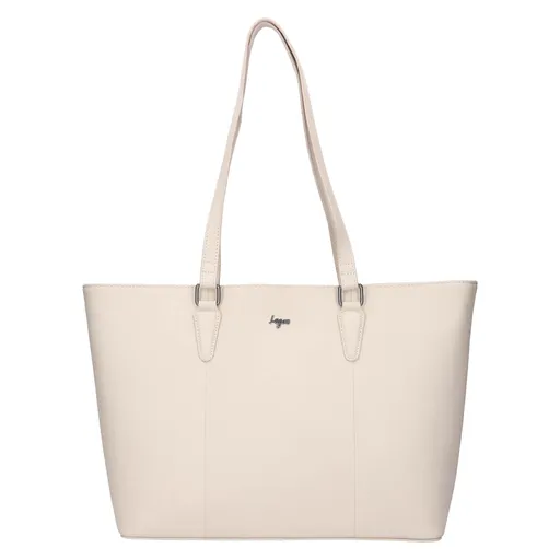Dámská kožená kabelka Lagen Taís - světle béžová