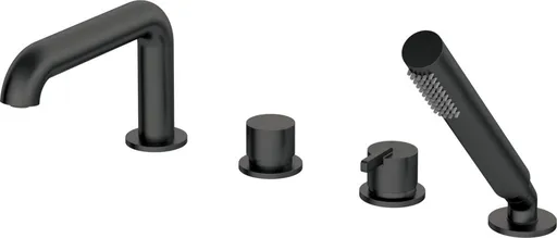 DEANTE Silia nero Vanová baterie, 4otvorová, se sprchovým setem BQS_N14M