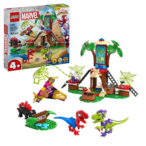 LEGO® Marvel 11200 Spidey, Gobby a raptoří bitva na základně na stromě