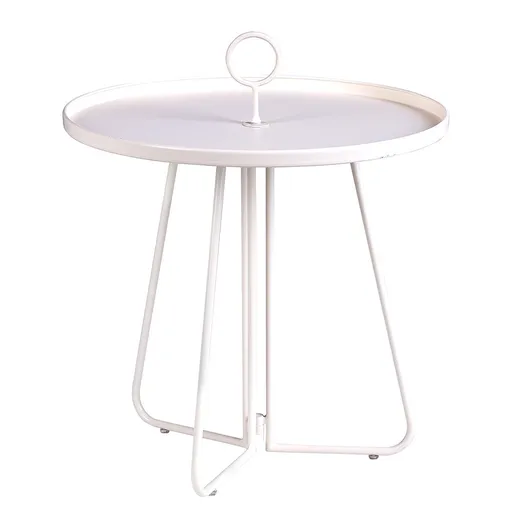 PORTER Odkládací stolek s rukojetí - krémová
